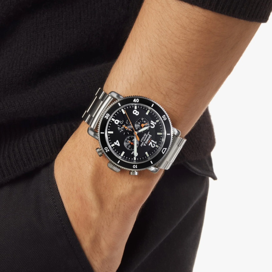 Shinola Runwell Black Blizard Watch